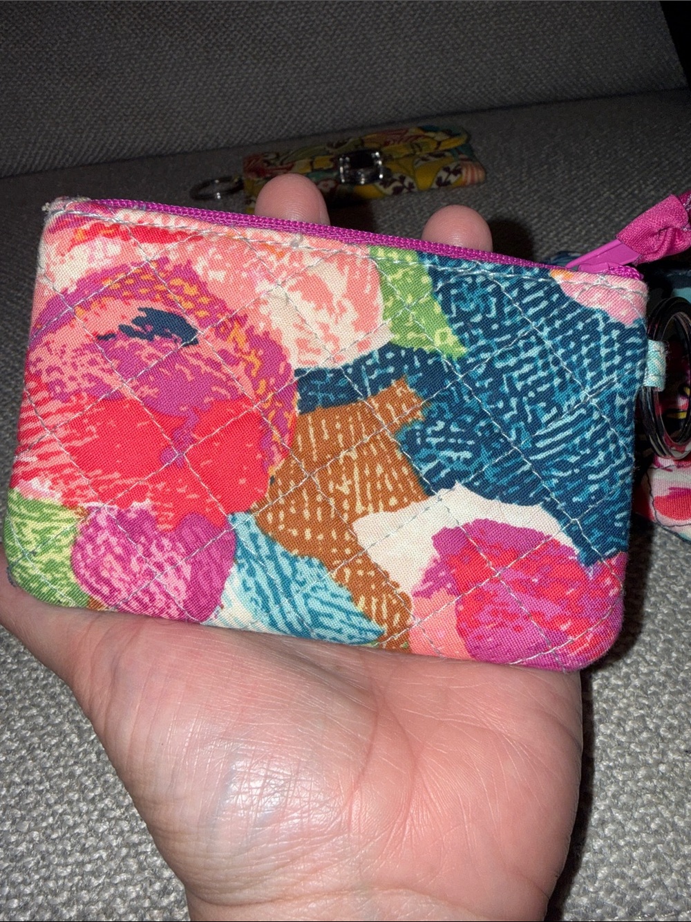 Vera Bradley Pick ONE  Floral Quilted Keychain Cardholders - Picture 6 of 10